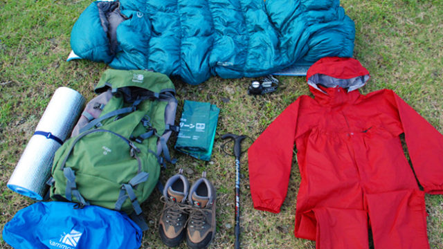 屋久島キャンプ登山で必要な装備